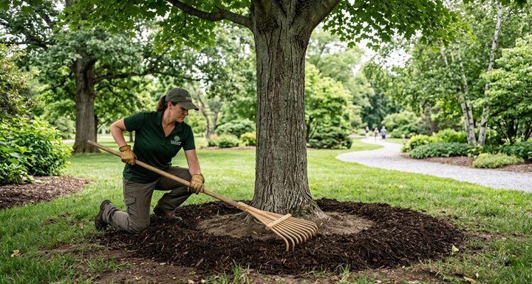 How to Safely Landscape Around Mature Trees Without Damaging Their Root Systems